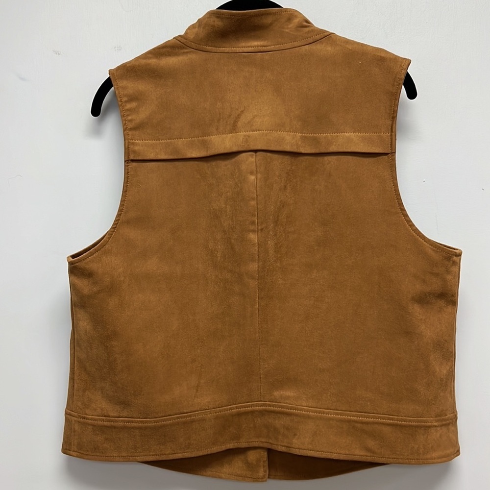 Black Label by Chico’s Faux Suede Vest - Picture 2 of 7